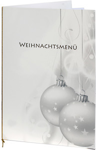 Zeige Details für Weihnachtsmenü DIN A5 mit Goldkordel Bild von Weihnachtsmenü DIN A5 mit Goldkordel